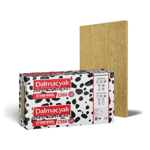 Stonewool CS60 Taş Yönü Teras Çatı Levhaları